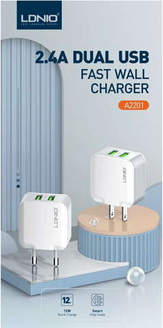 LDNIO A2201 Dual USB Wall Charger