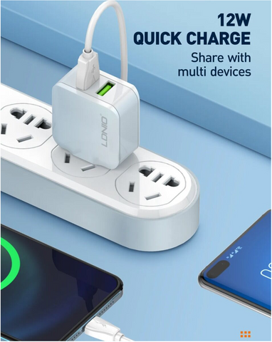 LDNIO A2201 Dual USB Wall Charger