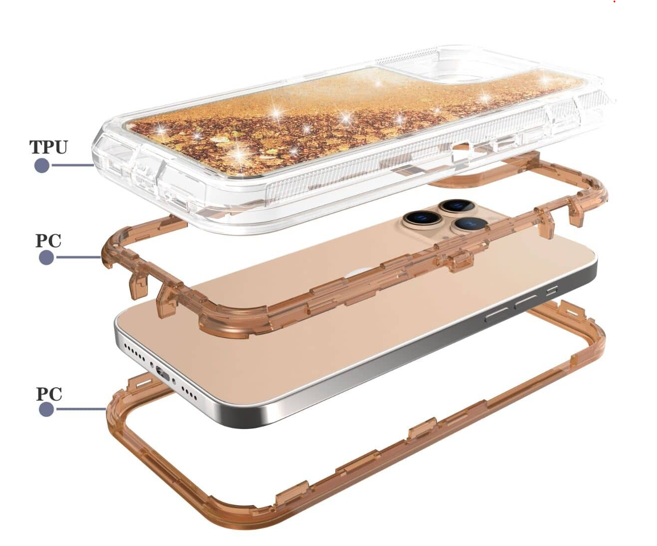 Protective Liquid Glitter Case