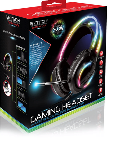 Gaming Headset with Light-Up Boom Mic